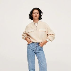 Mango Half Zip Sweater